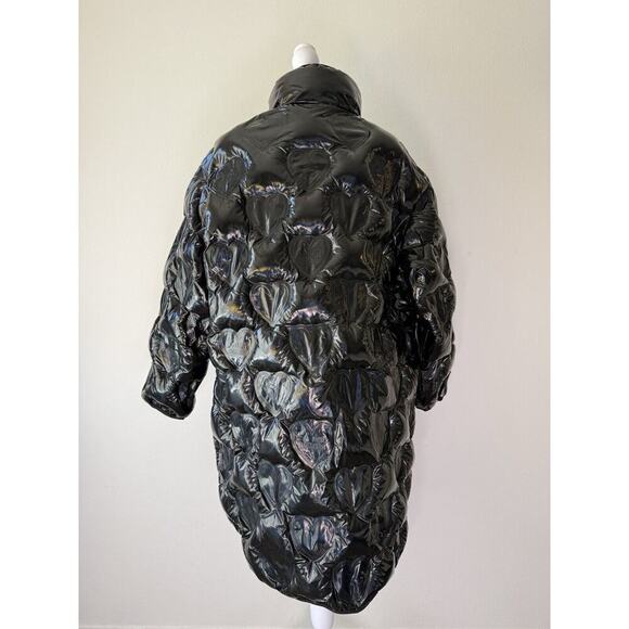 LOVE MOSCHINO Black Polyester Puffer Jackets & Coat Women’s Size 46 US10 / UK14 - Picture 5 of 15